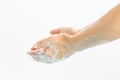 Washing hands with soap isolate on white background.Hygiene concept.ÃÂ ÃÂ ÃâÃÂ ÃâÃâÃÂ ÃâÃâÃâÃÂ ÃÂ¹Ãâ Royalty Free Stock Photo